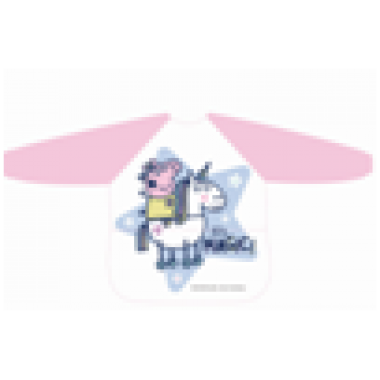 PEPPA PIG 長袖連袋防水罩衣 6M - Peppa